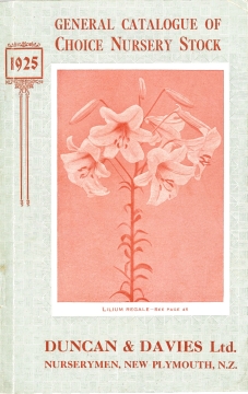 Duncan and Davies, General Catalogue of Choice Nursery Stock, 1925