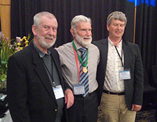 2023 Recipient: Denis Hughes, alongside Chris Hughes (right) and Graham Smith (left)