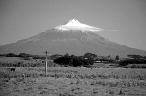 Figure 1. Mt Taranaki/Egmont, the most recent volcano of the Taranaki Volcanic Succession.