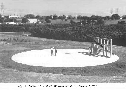 Fig. 9. Horizontal sundial in Bicentennial Park