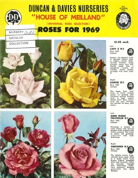 "House of Meilland" (Universal Rose Selection) Roses for 1969, 16 pp.