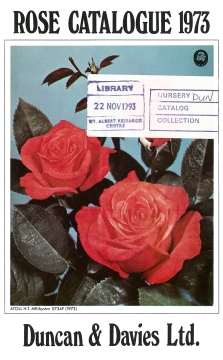 Duncan and Davies, Rose Catalogue, 1973