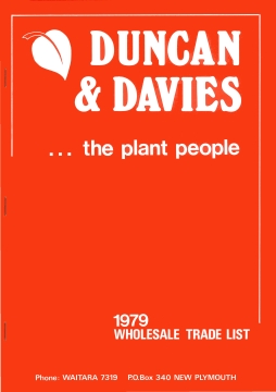 Duncan and Davies wholesale trade list, September 1979