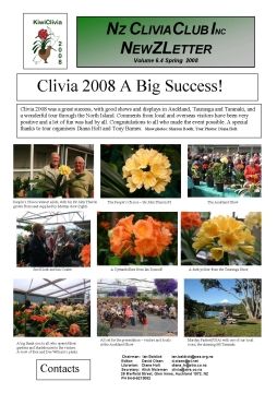 Clivia Newsletter Spring 2008