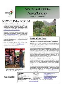 Clivia Newsletter Summer 2010