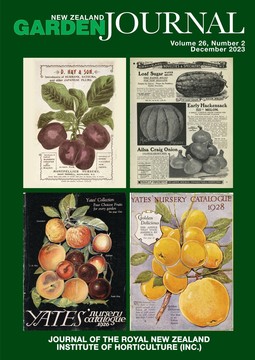 Plate of early New Zealand nursery catalogue covers and pages: D. Hay & Son, 1899; Nimmo & Blair, 1907; Yates, 1926; Yates, 1928.
