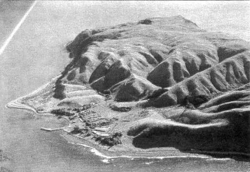 Fig. 1: Mana Island, incised valley system drains to the east.